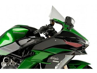 BOCZNE SPOILERY DOCISKOWE DO KAWASAKI H2 / SX 15-21 CZERWONE