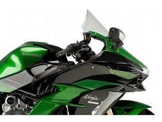 BOCZNE SPOILERY DOCISKOWE DO KAWASAKI H2 / SX 15-21 ZIELONE