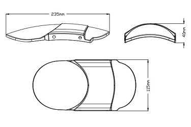 BŁOTNIK PRZEDNI Z BLACHY FREZOWANEJ DO HARLEY DAVIDSON SPORTSTER 883 IRON 09-20 CZARNY