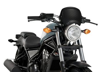 SZYBA OWIEWKA PUIG RETROPLATE DO HONDA CMX 300 / 500 REBEL CARBON