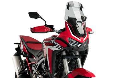 SZYBA TURYSTYCZNA PUIG DO HONDA CRF1100L AFRICA TWIN 20-23 (Z DEFLEKTOREM) LEKKO PRZYCIEMNIONA