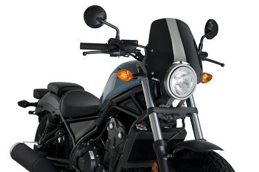 SZYBA OWIEWKA PUIG DO HONDA REBEL 300 / 500 17-22 (SPORT) CZARNA