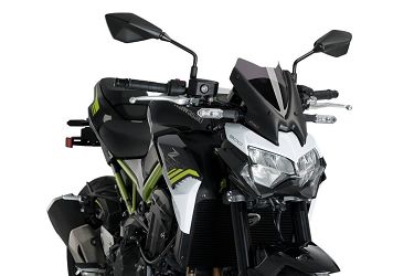 SZYBA SPORTOWA NOWEJ GENERACJI PUIG DO KAWASAKI Z900 20-22 MOCNO PRZYCIEMNIONA