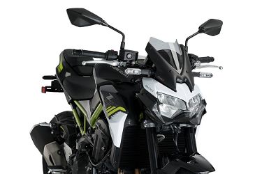 SZYBA SPORTOWA NOWEJ GENERACJI PUIG DO KAWASAKI Z900 20-22 LEKKO PRZYCIEMNIONA