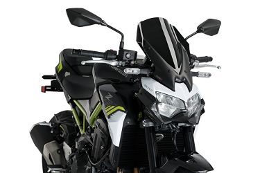 SZYBA TOURING NOWEJ GENERACJI PUIG DO KAWASAKI Z900 20-23 CZARNA