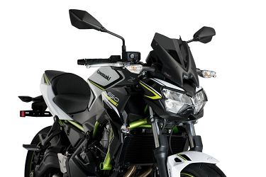 SZYBA SPORTOWA NOWEJ GENERACJI PUIG DO KAWASAKI Z650 20-22 MOCNO PRZYCIEMNIONA