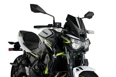 SZYBA SPORTOWA NOWEJ GENERACJI PUIG DO KAWASAKI Z650 20-22 CZARNA
