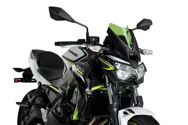 SZYBA SPORTOWA NOWEJ GENERACJI PUIG DO KAWASAKI Z650 20-22 ZIELONA