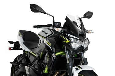 SZYBA SPORTOWA NOWEJ GENERACJI PUIG DO KAWASAKI Z650 20-22 PRZEZROCZYSTA