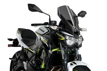 SZYBA TOURING NOWEJ GENERACJI PUIG DO KAWASAKI Z650 20-24 MOCNO PRZYCIEMNIONA