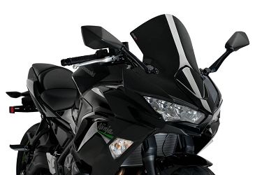 SZYBA WYŚCIGOWA PUIG DO KAWASAKI NINJA 650 20-23 CZARNA