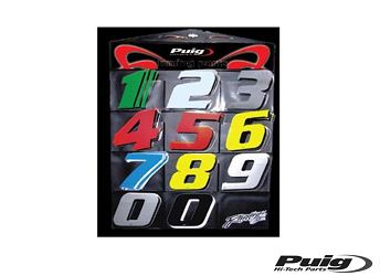 image 1 for NAKLEJKI NUMERYCZNE NA MOTOCYKL PUIG - NUMER 4 - ZIELONE 