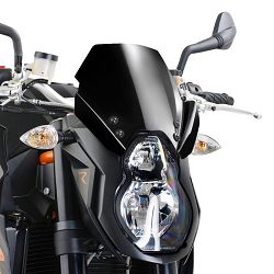 SZYBA SPORTOWA NOWEJ GENERACJI PUIG DO KTM 990 SUPERDUKE 07-13 CZARNA