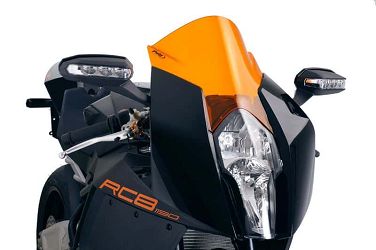 SZYBA SPORTOWA Z-RACING PUIG DO KTM 1190 RC8 08-15 POMARAŃCZOWA