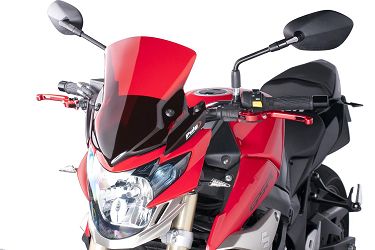 SZYBA OWIEWKA PUIG DO SUZUKI GSR 750 11-16 CZERWONA