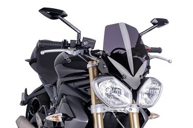 SZYBA OWIEWKA PUIG DO TRIUMPH SPEED TRIPLE / STREET TRIPLE 11-15 MOCNO PRZYCIEMNIONA