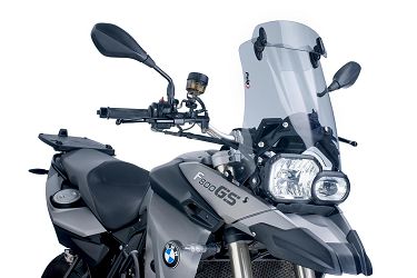 SZYBA TURYSTYCZNA PUIG DO BMW F650GS 08-12 (Z DEFLEKTOREM) LEKKO PRZYCIEMNIONA
