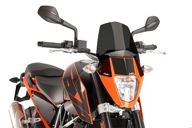 SZYBA OWIEWKA PUIG DO KTM 690 DUKE 12-20 CZARNA