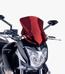 SZYBA SPORTOWA NOWEJ GENERACJI PUIG DO SUZUKI INAZUMA 250 13-17 CZERWONA