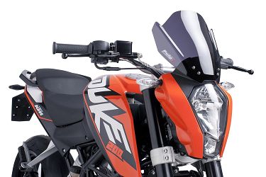 SZYBA OWIEWKA PUIG DO KTM 125 / 200 / 390 DUKE 11-16 MOCNO PRZYCIEMNIONA