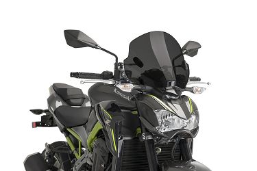 SZYBA OWIEWKA PUIG TREND DO KAWASAKI ER6N / Z650 / Z900 CZARNA