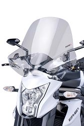 SZYBA OWIEWKA UNIWERSALNA PUIG TOURING II (WERSJA ER6N / Z650 / Z900) LEKKO PRZYCIEMNIONA