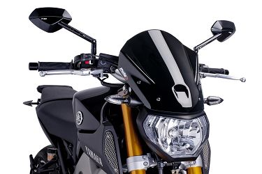SZYBA OWIEWKA PUIG DO YAMAHA MT-09 13-16 (TOURING) CZARNA