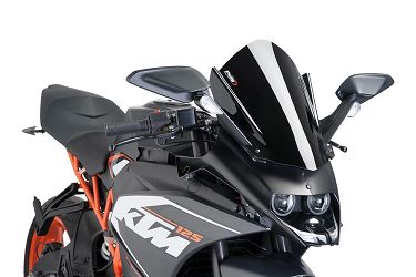 SZYBA SPORTOWA PUIG DO KTM RC125 / RC390 14-22 CZARNA