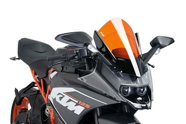 SZYBA SPORTOWA PUIG DO KTM RC125 / RC390 14-22 POMARAŃCZOWA