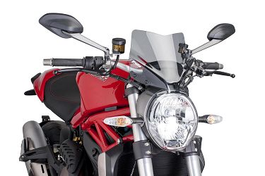 SZYBA OWIEWKA PUIG DO DUCATI MONSTER 797 / 821 / 1200 14-21 LEKKO PRZYCIEMNIONA