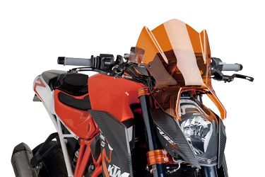 SZYBA OWIEWKA PUIG DO KTM SUPERDUKE R 1290 14-16 POMARAŃCZOWA