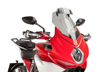 SZYBA TURYSTYCZNA PUIG DO MV AGUSTA TOURISMO VELOCE 800 15-20 (Z DEFLEKTOREM) LEKKO PRZYCIEMNIONA
