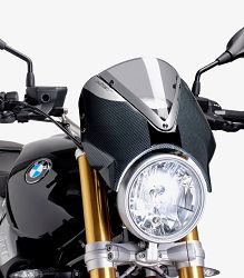 SZYBA RETROVISION PUIG DO BMW R NINE T 14-18 CARBON/ LEKKO PRZYCIEMNIONA