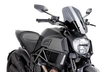 SZYBA OWIEWKA PUIG DO DUCATI DIAVEL 14-18 (TOURING) MOCNO PRZYCIEMNIONA