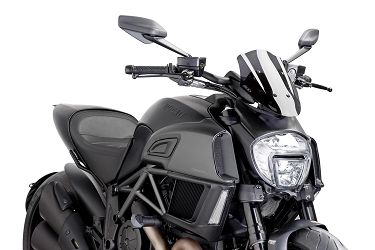 SZYBA OWIEWKA PUIG DO DUCATI DIAVEL 14-18 (SPORT) MOCNO PRZYCIEMNIONA