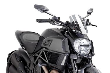 SZYBA OWIEWKA PUIG DO DUCATI DIAVEL 14-18 (SPORT) LEKKO PRZYCIEMNIONA