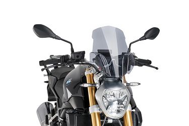 SZYBA OWIEWKA PUIG DO BMW R1200R 15-18 (SPORT, DO ORG. WSPORNIKA BMW) LEKKO PRZYCIEMNIONA