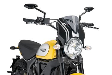 SZYBA OWIEWKA PUIG DO DUCATI SCAMBLER 15-22 (RETROVISION) LEKKO PRZYCIEMNIONA