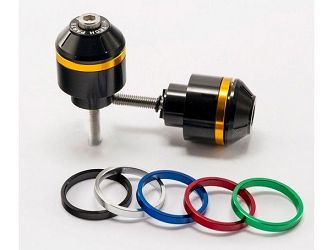 CIĘŻARKI / KOŃCÓWKI KIEROWNICY KRÓTKIE Z PIERŚCIENIAMI PUIG DO HONDA CB500 CZARNE