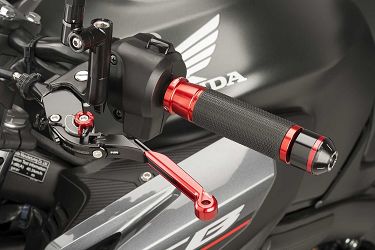CIĘŻARKI / KOŃCÓWKI KIEROWNICY KRÓTKIE Z PIERŚCIENIAMI PUIG DO HONDA CB500F/X CZARNE