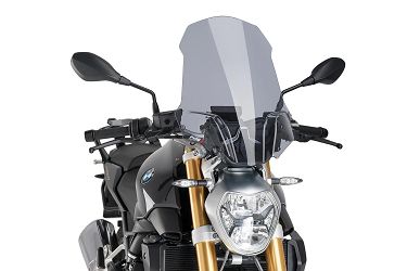 SZYBA OWIEWKA PUIG DO BMW R1200R 15-18 (TOURING, DO ORG. WSPORNIKA BMW) LEKKO PRZYCIEMNIONA