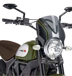 SZYBA RETROVISION PUIG DO DUCATI SCRAMBLER ICON 15-17 LEKKO PRZYCIEMNIONA