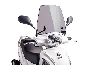 SZYBA OWIEWKA PUIG DO SYM SYMPHONY S50/S125/S150 (URBAN) LEKKO PRZYCIEMNIONA