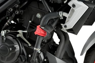 CRASH PADY PUIG DO YAMAHA MT-03 16-22 CZARNE