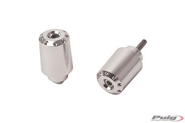 CIĘŻARKI / KOŃCÓWKI KIEROWNICY DŁUGIE PUIG DO BMW G310R 16-21 SREBRNE