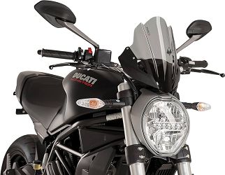 SZYBA TURYSTYCZNA PUIG DO DUCATI MONSTER 797 / 1200 / 1200R 16-20 LEKKO PRZYCIEMNIONA