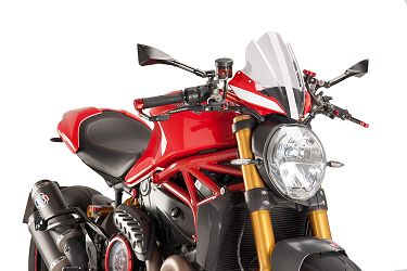 SZYBA TURYSTYCZNA PUIG DO DUCATI MONSTER 797 / 1200 / 1200R 16-20 PRZEZROCZYSTA
