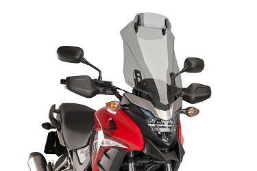 SZYBA TURYSTYCZNA PUIG DO HONDA CB500X 16-23 (Z DEFLEKTOREM) LEKKO PRZYCIEMNIONA