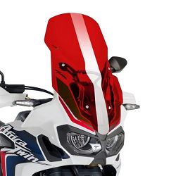 SZYBA TURYSTYCZNA PUIG DO HONDA CRF000L AFRICA TWIN 16-19 CZERWONA