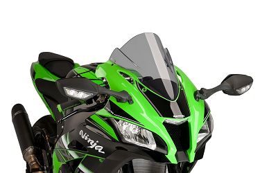 SZYBA SPORTOWA Z-RACING PUIG DO KAWASAKI ZX-10R/RR 16-18 LEKKO PRZYCIEMNIONA